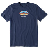 Men's Mountain Scene Oval Short Sleeve Crusher Tee