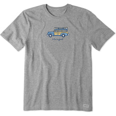Men's Wagon with Surfboard Short Sleeve Crusher Tee