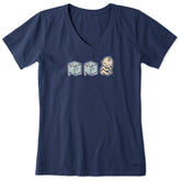 Women's Ice Ice Baby Short Sleeve Vee