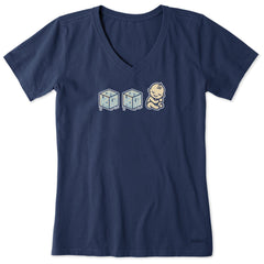Women's Ice Ice Baby Short Sleeve Vee