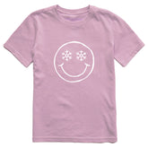 Kids Snowflake Smile Short Sleeve Crusher Tee