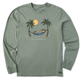 Men's Winnie Hammock Let it Snow Somewhere Else Long Sleeve Crusher Tee