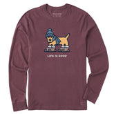 Men's Warmly Dressed Rocket Long Sleeve Crusher Tee