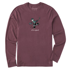 Men's Jake Slap Shot Long Sleeve Crusher Tee