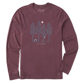 Men's Snowy Woods Long Sleeve Crusher Tee
