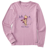Women's Hello Winter Winnie Long Sleeve Crusher Tee