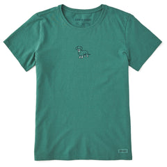 Women's Dachshund LC Short Sleeve Crusher Tee