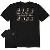 Men's I Want All the Dogs Short Sleeve Tee