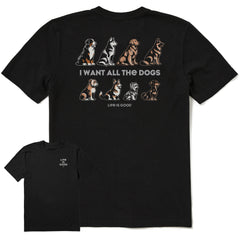 Men's I Want All the Dogs Short Sleeve Tee
