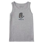 Women's Giddy Up Cowboy Boots Crusher Tank
