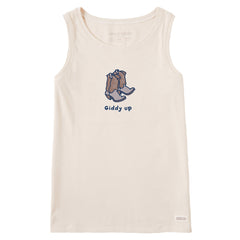 Women's Giddy Up Cowboy Boots Crusher Tank