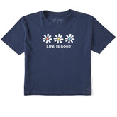 Women's 3 Daisies Short Sleeve Crusher Boxy Tee