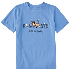 Kids Al with Flowers Short Sleeve Crusher Tee