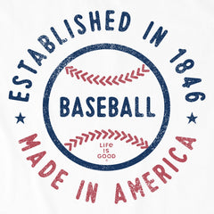 Women's Est. in 1846 Baseball Short Sleeve Crusher Tee