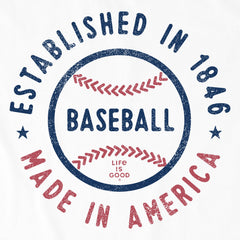 Men's Est. in 1846 Baseball Short Sleeve Crusher Tee