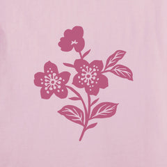 Women's Crafty Wildflowers Short Sleeve Vee