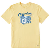Men's Optimism is Cooler Short Sleeve Crusher Tee