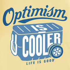 Men's Optimism is Cooler Short Sleeve Crusher Tee