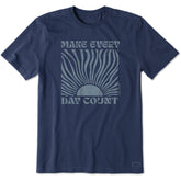 Men's Make Every Day Count Sunrise Short Sleeve Crusher Tee
