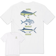 Men's Life is Reely Good Short Sleeve Crusher Tee