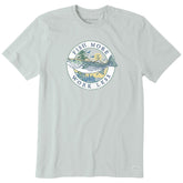 Men's Fineline Fish More Work Less Short Sleeve Crusher Tee