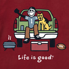Men's Tailgate Football Short Sleeve Crusher Tee