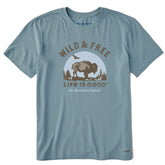 Men's Wild & Free Buffalo Short Sleeve Crusher Tee