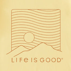 Men's Life is Good Mountain Lines Short Sleeve Crusher Tee