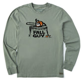 Men's Fall Guy Saw Long Sleeve Crusher Tee