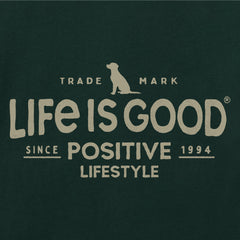 Men's Positive Lifestyle Dog Long Sleeve Crusher Tee
