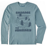 Men's Embrace the Journey Road Long Sleeve Crusher Tee