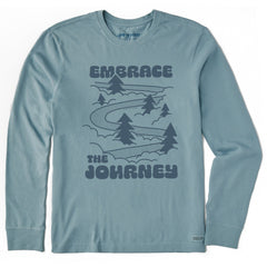 Men's Embrace the Journey Road Long Sleeve Crusher Tee