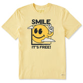 Men's Smile It's Free! Clouds Short Sleeve Tee