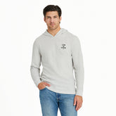 Men's Positive Lifestyle Tuna Fish Long Sleeve Slub Hoodie