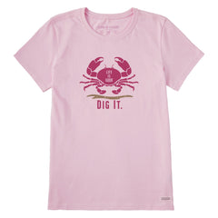 Women's Dig it Crab Short Sleeve Tee