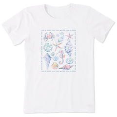 Women's Just Add Water Shells Short Sleeve Crusher Tee
