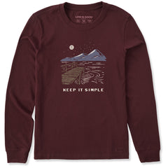 Women's Keep it Simple Dock Long Sleeve Crusher Tee