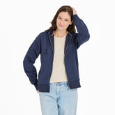 Women's Crafty LIG Stacked Good Vibes Fleece Zip Hoodie