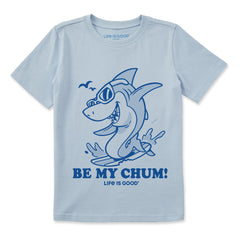 Kids Be My Chum Shark Short Sleeve Crusher Tee