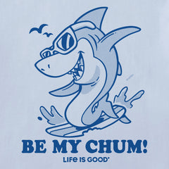 Kids Be My Chum Shark Short Sleeve Crusher Tee