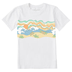 Kids Gone To The Beach Short Sleeve Crusher Tee