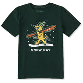 Kids Rocket Ski Snow Day Short Sleeve Crusher Tee