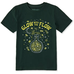 Kids Glow with the Flow Short Sleeve Crusher Tee