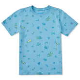 Kids Doodle Bug Pattern Short Sleeve Crusher Tee