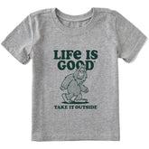 Toddler Take it Outside Sasquatch Short Sleeve Crusher Tee