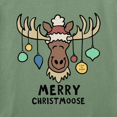 Baby Merry Christmoose Ornaments Vintage Long Sleeve Crusher Baby Bodysuit