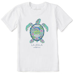 Kids Doodle Sea Turtle La Jolla Short Sleeve Crusher Tee