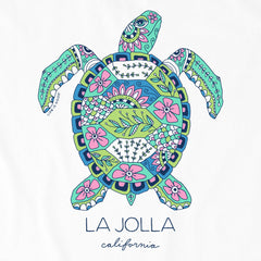 Kids Doodle Sea Turtle La Jolla Short Sleeve Crusher Tee