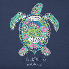 Kids Doodle Sea Turtle La Jolla Short Sleeve Crusher Tee
