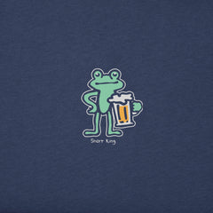 Men's Quirky Short King Frog Short Sleeve Crusher Tee